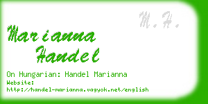 marianna handel business card